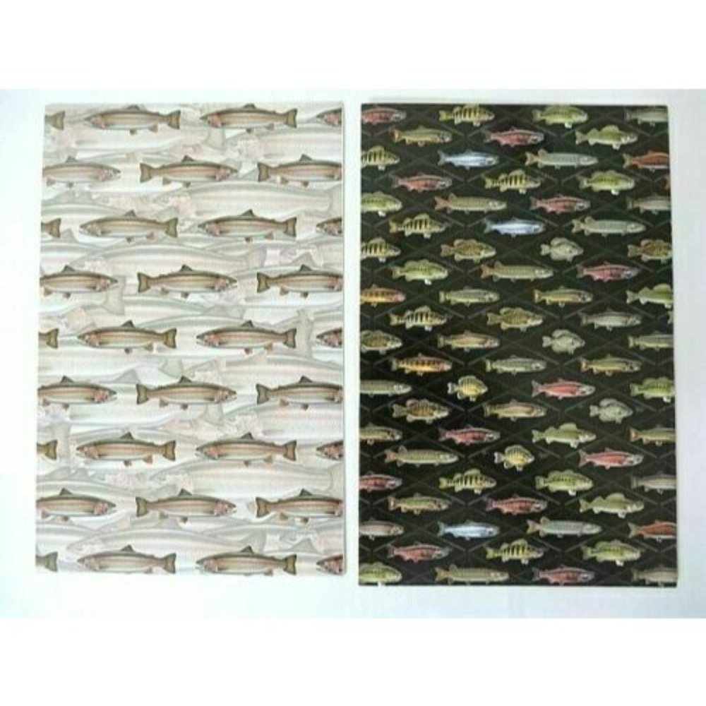 Rivers Edge Rainbow Trout 10 Blank Greeting Cards Envelopes 2 Styles Fish NIP